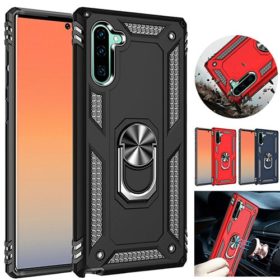 Samsung Galaxy Note 10 Hybrid Dual-Layer Armour Case With Magnetic Ring Stand