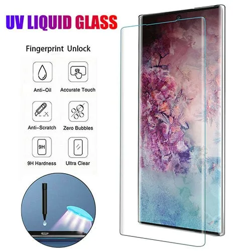 Samsung Galaxy Note 10 Plus Full 5D UV Glue Tempered Glass Screen Protector - Image 1