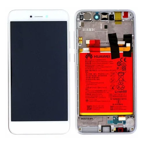 p8lite2017white.jpg Genuine Huawei P8 Lite 2017 PRA-L21 LCD Screen & Touch Digitiser With Frame & Battery - 14 Day