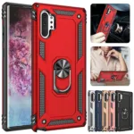 Samsung Galaxy Note 10 Plus Hybrid Dual-Layer Armour Case With Magnetic Ring Stand