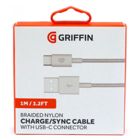 Griffin 1M Braided Nylon USB-C Charge / Sync Cable