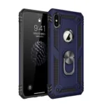 iPhone X / XS Hybrid Dual-Layer Armour Case With Magnetic Ring Stand - Image 2