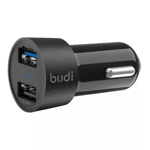 budi 3.4A Twin USB Port Car Charger
