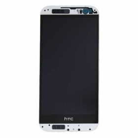 Genuine HTC M8 LCD Screen & Touch Digitiser With Frame - White