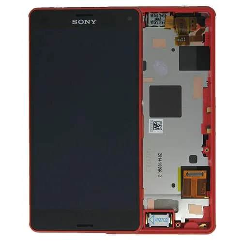 z3compactlcdorange.jpg Genuine Sony Xperia Z3 Compact LCD Screen & Touch Digitiser With Frame