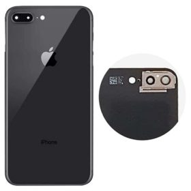 iPhone 8 Plus Rear Back Glass / Battery Cover With Camera Lens & Frame