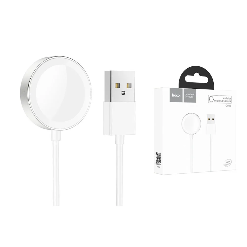 For Apple Watch Hoco USB-A Inductive Magnetic Wireless Charger For Apple Watch Hoco USB-A Inductive Magnetic Wireless Charger