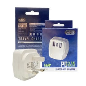 ANG TC67 3.1A Dual USB & Type-C PD Fast Charger