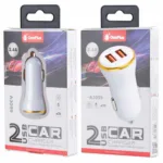 High Quality 2.4A Twin USB Port Car Charger A3099 - Image 2