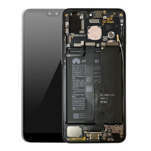 LCD Screen & Touch Digitiser With Frame & Battery For Huawei P20 - Black - OEM Pulled