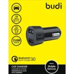 budi Twin USB Port Qualcomm 3.0 Quick Charge Car Charger - Image 2
