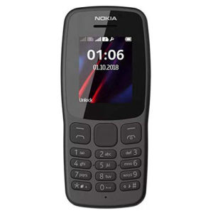 Nokia 106 Dual Sim Unlocked Mobile Phone - Black