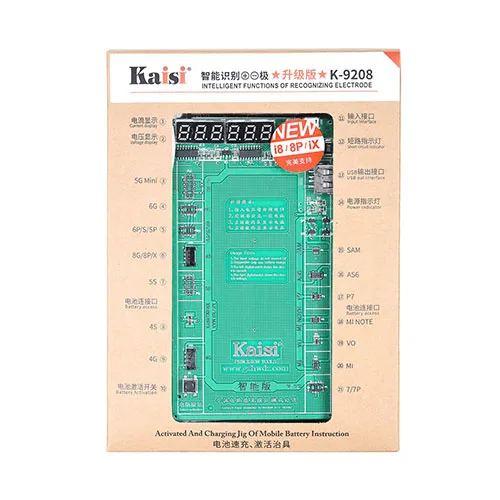 Kaisi K-9208 iPhone, Samsung, Huawei, Xiaomi Battery Tester, Charger & Activator - Image 4