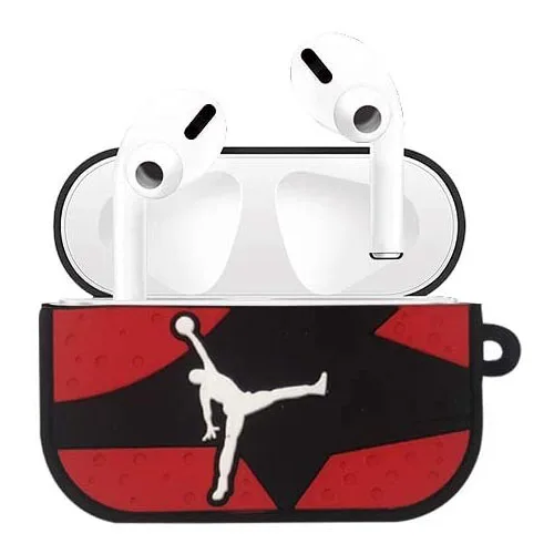 jordanpro.jpg Apple AirPods Pro Jordan Silicone Case Protective Cover With Buckle