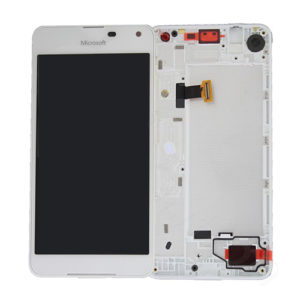 Genuine Microsoft Lumia 650 LCD Screen & Touch Digitiser With Frame - White