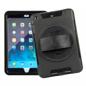 iPad 9.7 2017 / 2018 / Air Heavy Duty Shockproof Case With Swivel Stand & Strap