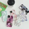 iPhone XR IMD Marble Effect Soft TPU Back Case / Cover