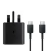 Genuine Samsung 25W Fast Charger EP-TA800 & USB-C Cable - UK Plug
