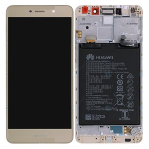 Genuine Huawei Y7 / Y7 Prime LCD Screen & Touch Digitiser With Frame & Battery - Gold