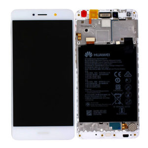 Genuine Huawei Y7 / Y7 Prime LCD Screen & Touch Digitiser With Frame & Battery - White