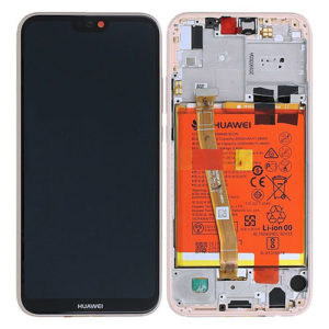 Genuine Huawei P20 Lite LCD Screen & Touch Digitiser With Frame & Battery - Pink