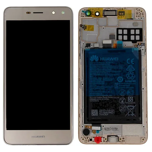 y62017gld.jpg Genuine Huawei Y6 2017 LCD Screen & Touch Digitiser With Frame & Battery - Gold - Image 1