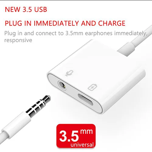 Premium Type-C 2in1 Power 3.5MM Handsfree Adapter MH-CM33-18W - Image 2