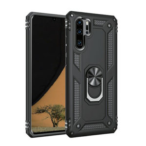 Huawei P30 Pro Hybrid Dual-Layer Armour Case With Magnetic Ring Stand