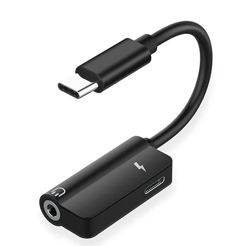 type-cblk.jpg Type-C 2in1 Power & 3.5mm Handsfree Adapter - Image 1