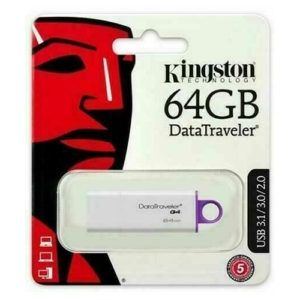 Kingston DataTraveler G4 64GB USB 3.1 Flash Stick Pen Memory Drive