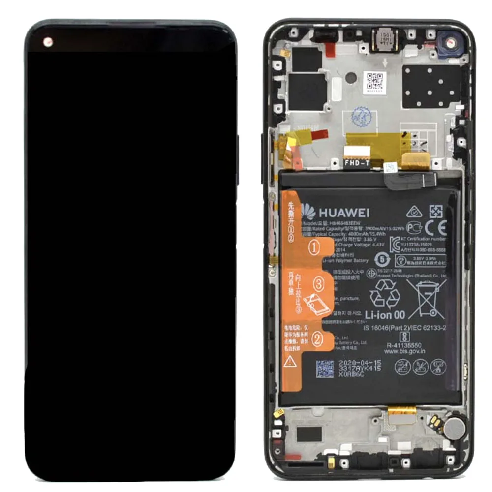 02353SUN.jpg Genuine Huawei P40 Lite 5G LCD Screen & Touch Digitiser With Frame & Battery - Black