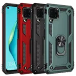 Huawei P40 Lite Hybrid Dual-Layer Armour Case With Magnetic Ring Stand