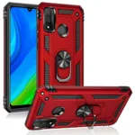 Huawei P Smart 2020 Hybrid Dual-Layer Armour Case With Magnetic Ring Stand