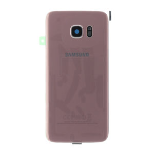 Genuine Samsung G935 Galaxy S7 Edge Rear Back Glass / Battery Cover With Camera Lens - Pink