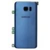 Genuine Samsung G935 Galaxy S7 Edge Rear Back Glass / Battery Cover With Camera Lens - Coral Blue