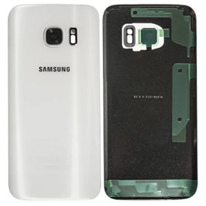 Genuine Samsung G930 Galaxy S7 Rear Back Glass / Battery Cover With Camera Lens - White