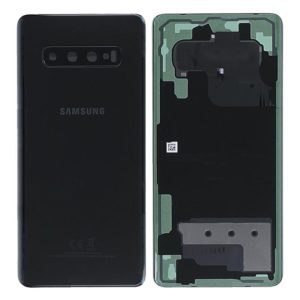 Genuine Samsung G975 Galaxy S10+ Rear Back Glass / Battery Cover With Camera Lens - Black