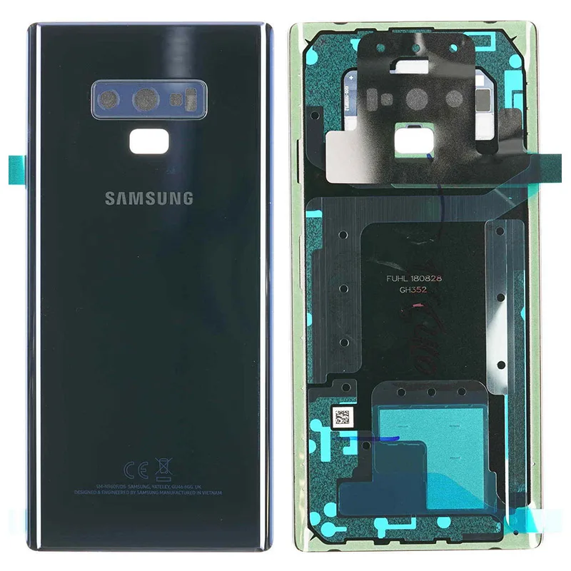 gh82-16917b.jpg Genuine Samsung Galaxy Note 9 Rear Back Glass / Battery Cover With Camera Lens - Ocean Blue