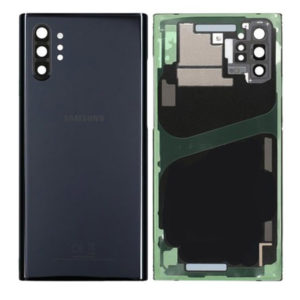 Genuine Samsung Galaxy Note 10+ Rear Back Glass / Battery Cover With Camera Lens - Aura Black