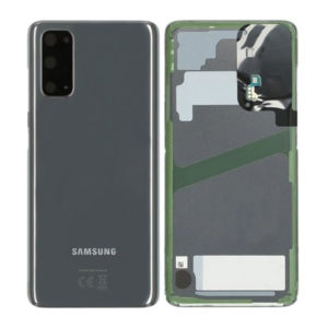 Genuine Samsung G980 Galaxy S20 Rear Back Glass / Battery Cover With Camera Lens - Cosmic Grey