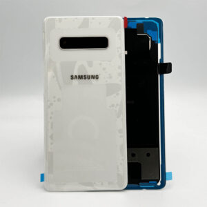 For Samsung G975 Galaxy S10 Plus Genuine Rear Back Glass Battery Cover With Camera Lens - Ceramic White