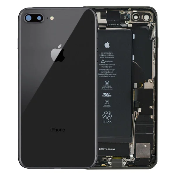 8plushousing-1.jpg Genuine iPhone 8 Plus Rear Housing With Parts & Battery - Black - Grade B / C