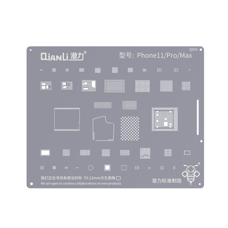 Qianli QS06 2D Bumblebee iPhone 11 / 11 Pro / 11 Pro Max BGA Re-Balling Stencil Template