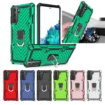 Samsung Galaxy S21 Series Hybrid Dual-Layer Armour Case With Magnetic Ring Stand