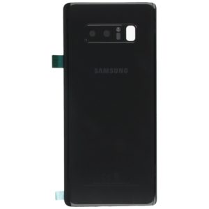 Genuine Samsung N950 Galaxy Note 8 Rear Back Glass / Battery Cover With Camera Lens - Black