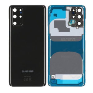 Genuine Samsung G985 Galaxy S20 Plus Rear Back Glass / Battery Cover With Camera Lens - Cosmic Black