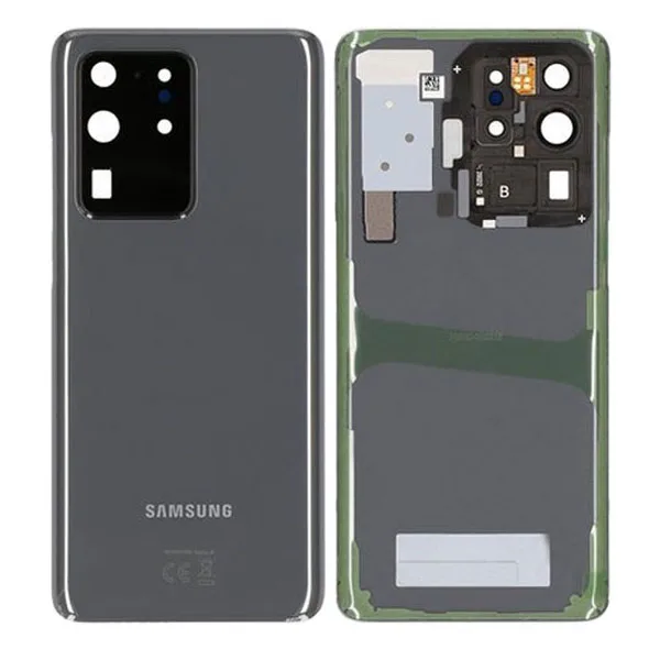 Genuine Samsung G988 Galaxy S20 Ultra Rear Back Glass / Battery Cover With Camera Lens - Cosmic Grey