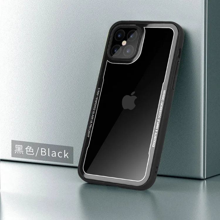 G-Case iPhone 12 Series Crystal Series Glass Premium Case - Black