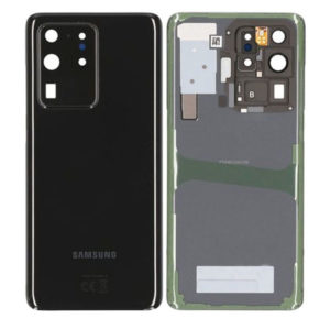 Genuine Samsung G988 Galaxy S20 Ultra Rear Back Glass / Battery Cover With Camera Lens - Cosmic Black