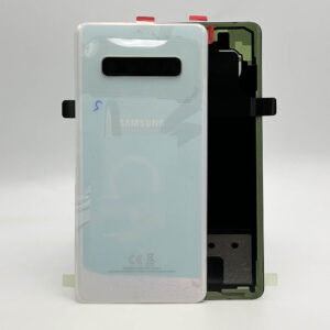 For Samsung G975 Galaxy S10 Plus Genuine Rear Back Glass Battery Cover Camera Lens - Prism White